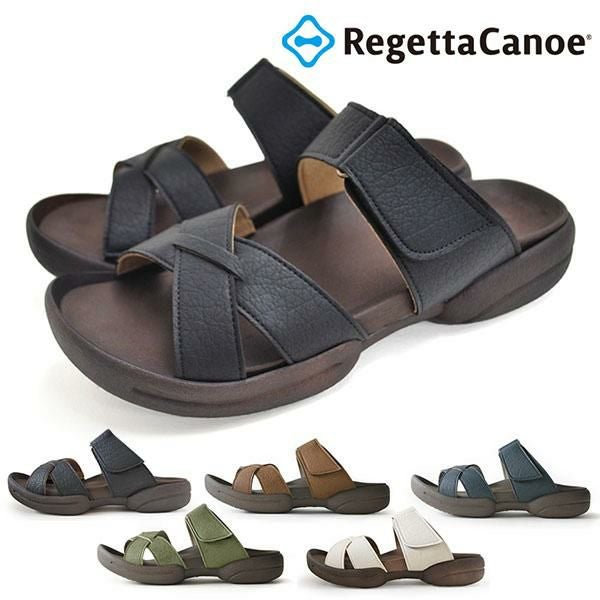 送料無料 リゲッタカヌー メンズ サンダル Regetta Canoe クロスベルト
