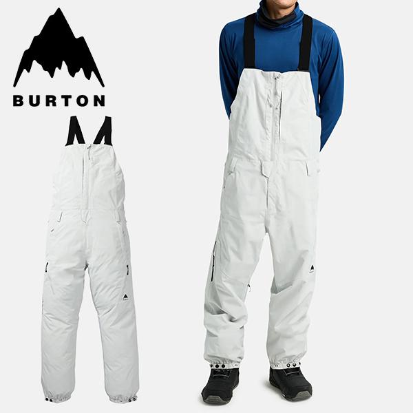 BURTON ビブパンツ ホワイト 2026年秋冬モデル 送料無料 スノーボードウェア バートン BURTON Reserve 2L Relaxed Bib