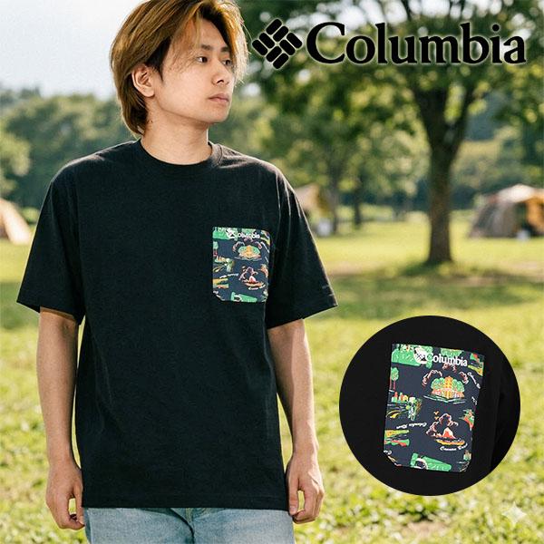 ネコポス発送！ コロンビア 半袖Tシャツ 胸ポケット メンズ レディース