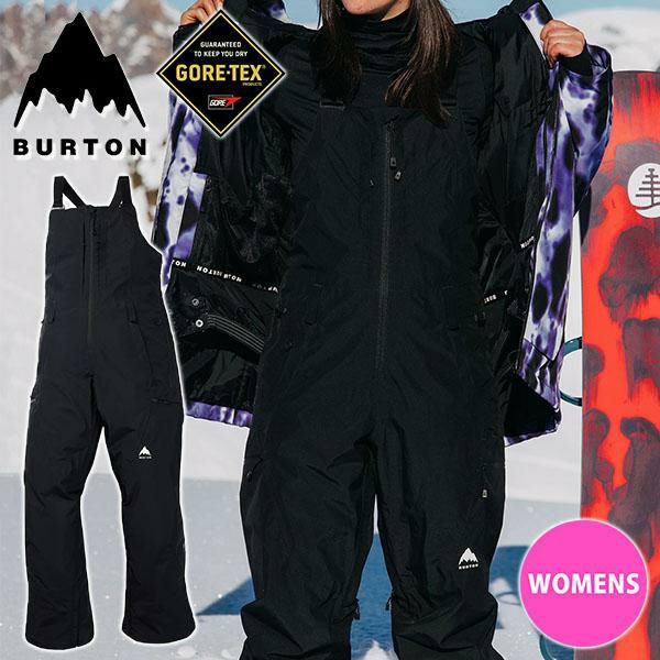 BURTON ウィメンズ ゴアテックスビブパンツ ブラック 送料無料 スノーボードウェア レディース バートン BURTON Womens
