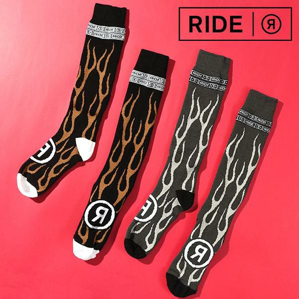 ゆうパケット対応可能！ ロングソックス RIDE ライド SMOKE SCREEN