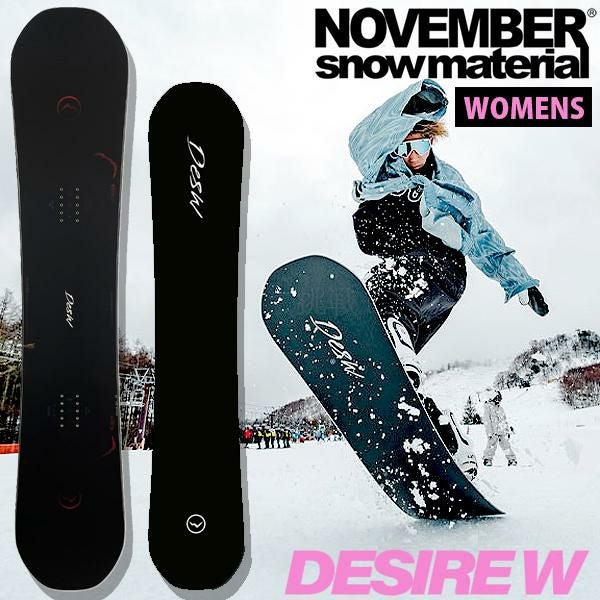 NOVMBR DESIRE スノーボード 142 レディース ラスト1本 142 のみ 送料無料 NOVEMBER ノベンバー 板 スノー ボード